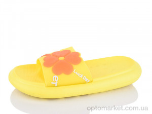 Шльопанці жіночі 5028-18A Luck Line жовтий  оптом от Optomarket