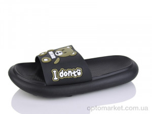 Шльопанці жіночі 5028-21A Luck Line чорний  оптом от Optomarket