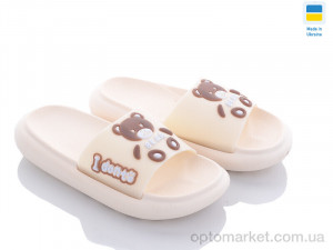 Шльопанці дитячі 5028-227B-old Luck Line бежевий  оптом от Optomarket