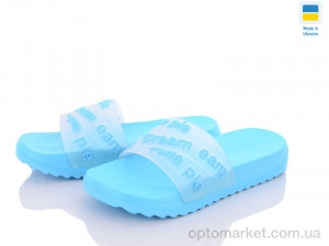 Шльопанці жіночі 5030-213A Luck Line блакитний  оптом от Optomarket