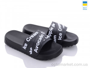 Шльопанці жіночі 5030-21A Luck Line чорний  оптом от Optomarket