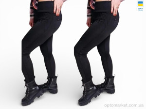 Лосини жіночі 504 чорний Sport style чорний  оптом от Optomarket