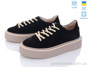 Кросівки жіночі 5053-39 чорн.замш A.N.I.One чорний  оптом от Optomarket