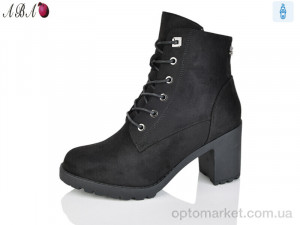 Черевики жіночі 506-1 Jiao Li Mei чорний  оптом от Optomarket