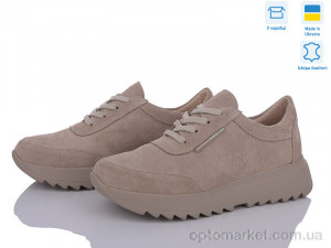 Кросівки жіночі 5064-55K замш A.N.I.One бежевий  оптом от Optomarket
