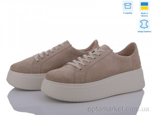 Кросівки жіночі 5071-17 беж A.N.I.One коричневий  оптом от Optomarket