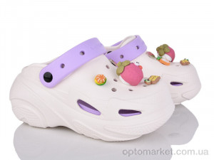 Крокси жіночі 5073-375A Luck Line бежевий  оптом от Optomarket