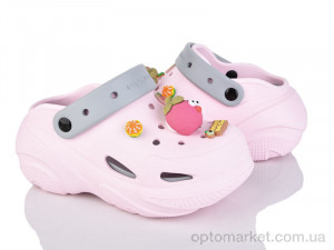 Крокси жіночі 5073-389A Luck Line рожевий  оптом от Optomarket