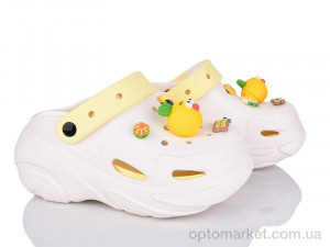 Крокси жіночі 5073-390A Luck Line бежевий  оптом от Optomarket