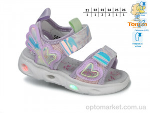 Босоніжки дитячі 50985B LED TOM.M фіолетовий оптом от Optomarket