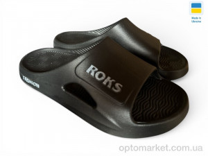 Шльопанці чоловічі 511-010 чорний Roksol чорний  оптом от Optomarket