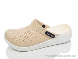 Крокси жіночі 5117-382 Luck Line бежевий  оптом от Optomarket