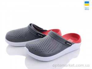 Крокси чоловічі 5117-418 Luck Line сірий  оптом от Optomarket