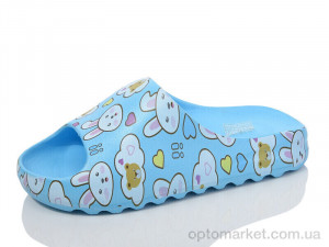 Шльопанці жіночі 5127-13B Luck Line блакитний  оптом от Optomarket