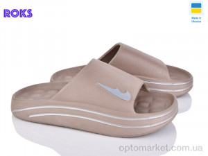 Шльопанці жіночі 513-020 коричневий Roks коричневий  оптом от Optomarket