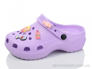 Крокси жіночі 5139-375 Luck Line рожевий  оптом от Optomarket