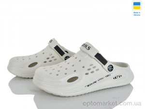 Крокси унісекс 517-009 Roks білий  оптом от Optomarket