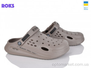 Крокси жіночі 517-020 коричневий Roks коричневий  оптом от Optomarket