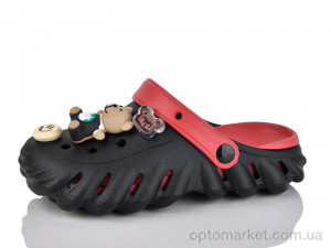 Крокси жіночі 5261-360 Luck Line чорний  оптом от Optomarket