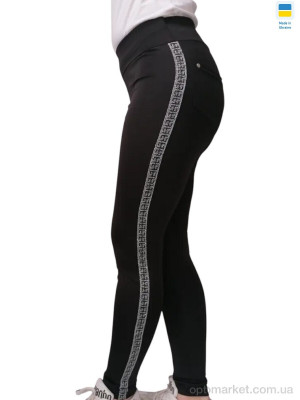 Лосини жіночі 5329 чорний Sport style чорний  оптом от Optomarket
