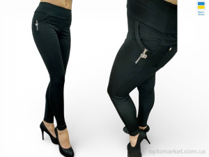 Лосини жіночі 547 чорний Sport style чорний  оптом от Optomarket