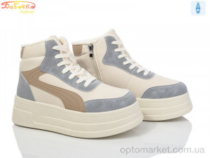 Черевики жіночі 554-582 Бабочка-Mengfuna-AESD бежевий  оптом от Optomarket