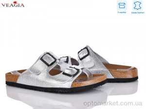 Шльопанці жіночі 5601-8 FAN срібний  оптом от Optomarket