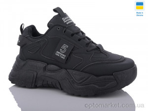 Кросівки жіночі 5605-1 Swin чорний  оптом от Optomarket