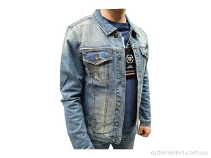 Куртка чоловічі 589 blue Aidin синій  оптом от Optomarket