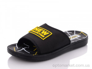 Шльопанці дитячі 59-3 желтый Oscar чорний  оптом от Optomarket