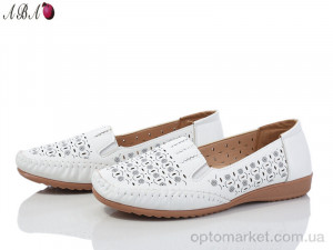 Мокасини жіночі 5ABA0-13 Nayasitun білий  оптом от Optomarket