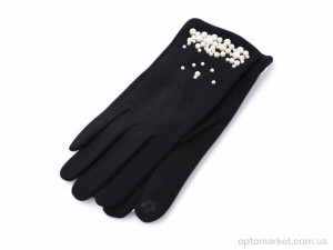 Рукавички жіночі 6-05 black-old Anjela чорний  оптом от Optomarket