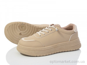 Кросівки жіночі 602-3 LQD бежевий  оптом от Optomarket
