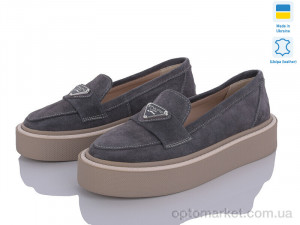 Туфлі жіночі 606 сірий замш Под заказ G-AYRA сірий  оптом от Optomarket