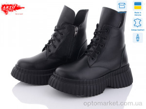 Черевики жіночі 6116 ч.ш. демі ARTO чорний  оптом от Optomarket