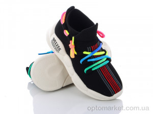 Кросівки дитячі 618-1A black Совенок чорний  оптом от Optomarket