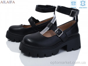 Туфлі жіночі 628-1-1 Ailaifa чорний  оптом от Optomarket