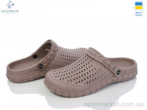 Крокси жіночі 62М коричневий Krok коричневий  оптом от Optomarket