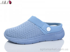 Сабо жіночі 63-8 Jiao Li Mei блакитний  оптом от Optomarket