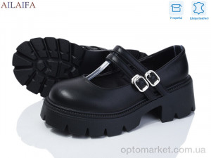 Туфлі жіночі 631-1 Ailaifa чорний  оптом от Optomarket