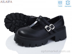 Туфлі жіночі 631-1 Ailaifa чорний  оптом от Optomarket