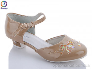 Туфлі дитячі 65Y-7 Леопард бежевий оптом от Optomarket
