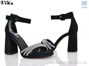 Босоніжки жіночі 66-6 Vika чорний оптом от Optomarket