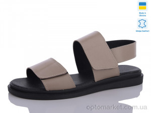 Босоніжки жіночі 66 капучино батал Sali бежевий  оптом от Optomarket