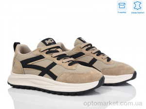Кросівки чоловічі 6608-5 норма MD бежевий  оптом от Optomarket