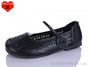 Балетки жіночі 671-1 Jiao Li Mei чорний  оптом от Optomarket