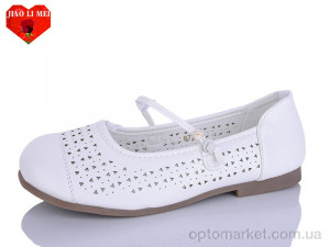Балетки жіночі 672-2 Jiao Li Mei білий  оптом от Optomarket