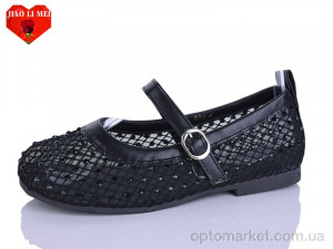Балетки жіночі 676-1 Jiao Li Mei чорний  оптом от Optomarket