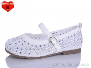 Балетки жіночі 676-2 Jiao Li Mei білий  оптом от Optomarket