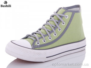 Кеди жіночі 685 green Башили зелений оптом от Optomarket